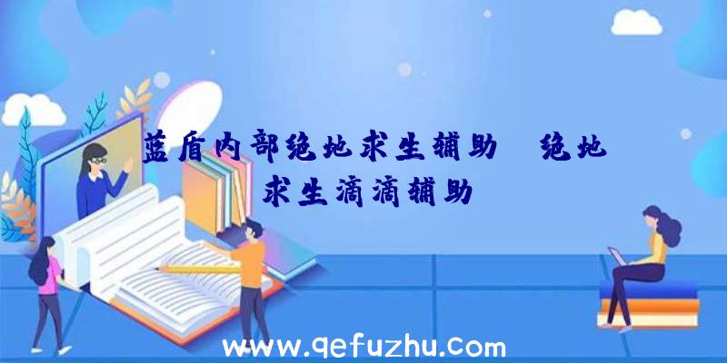 「蓝盾内部绝地求生辅助」|绝地求生滴滴辅助